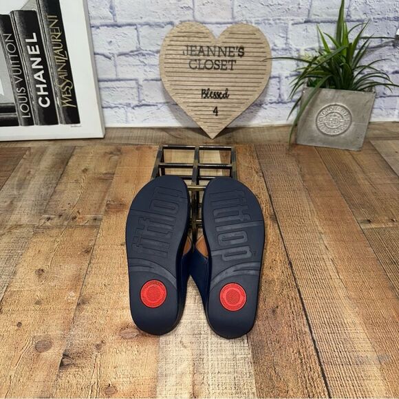 FitFlop Womens Shuv Leather Toe Post Sandals size - Picture 5 of 10